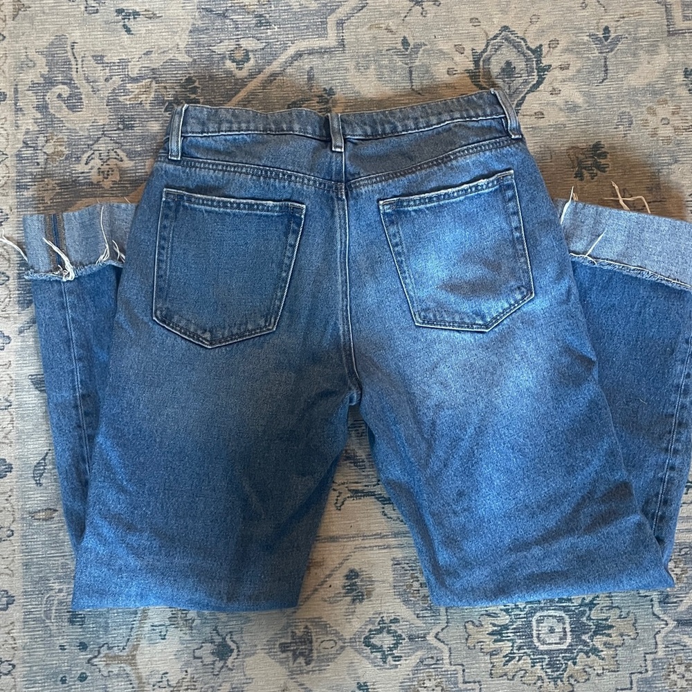 LOFT Slouchy Boyfriend Jeans Size 29/8 - Picture 5 of 6